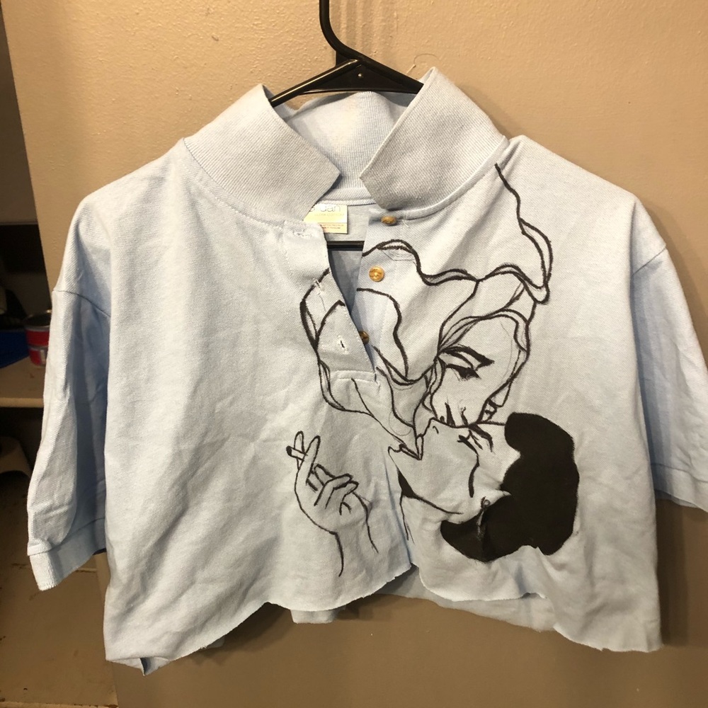 I miss you dear crop top